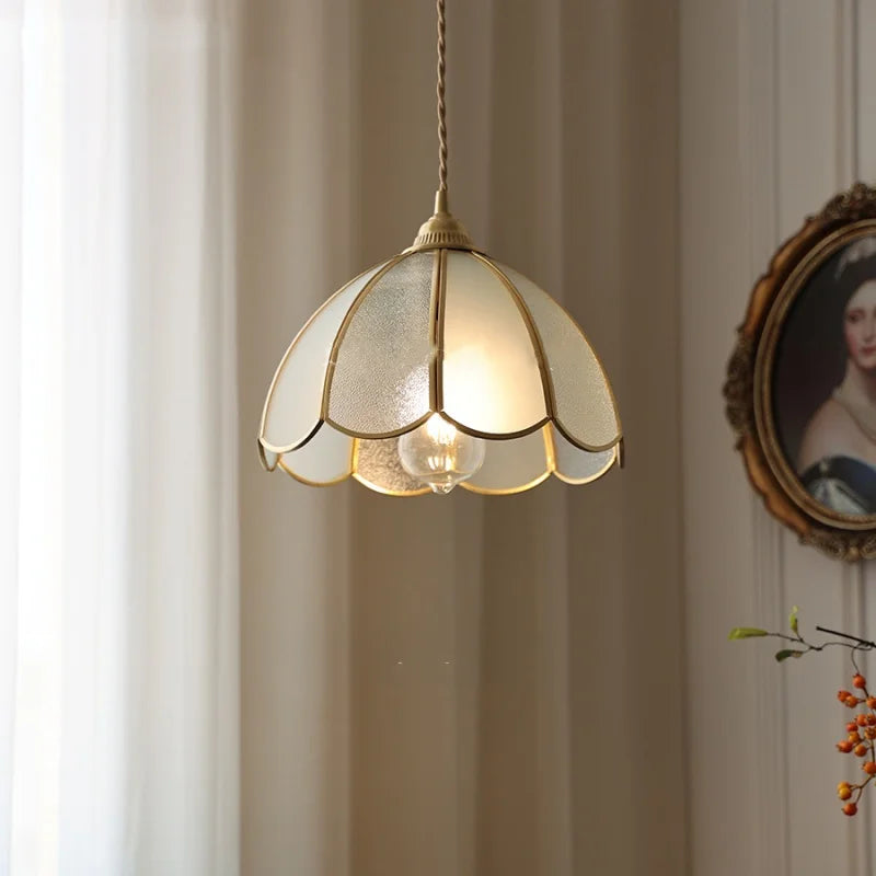 Afralia™ Glass LED Pendant Lamp Adjustable Loft Kitchen Light Fixture