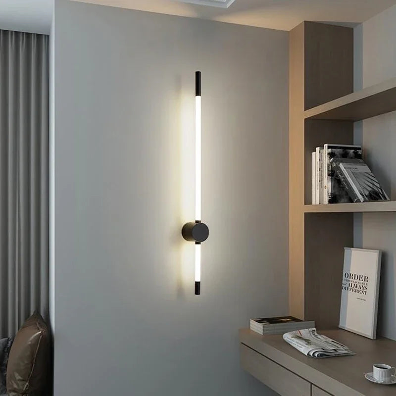 Vertical Slim Wall Sconce Indoor Light Fixture