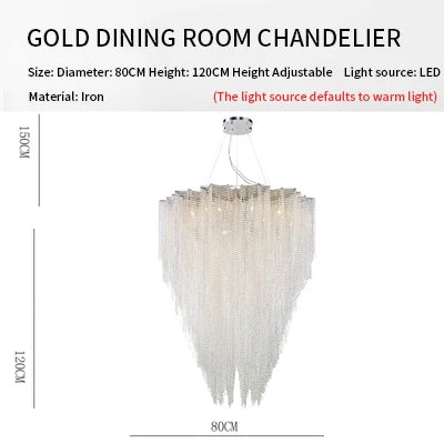 Crystal Tassel Pendant Light: Italian Postmodern Luxury for Bedroom & Restaurant