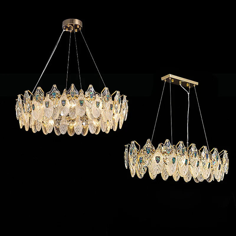 Peacock LED Chandelier Lighting for Living Room