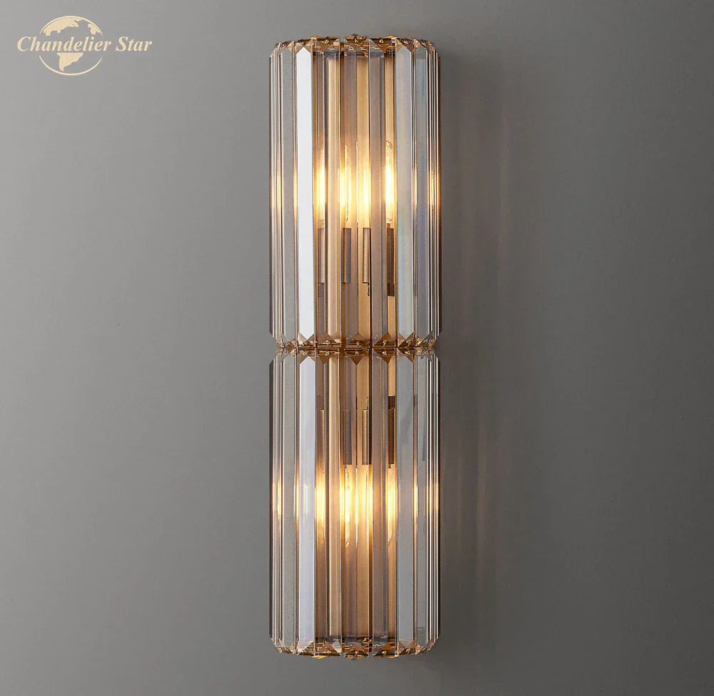 Crystal LED Wall Sconce for Living Room, Bedroom, Bathroom - Modern Indoor Lighting