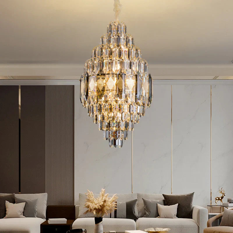 Crystal Chandelier - Luxe Light for Villa, Hotel & Building Project