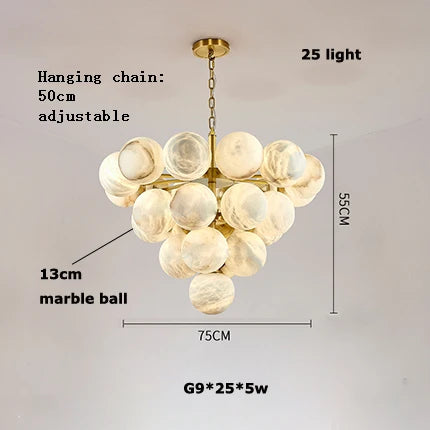 Pingpong G9 LED Chandelier Lighting for Living Room