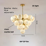Pingpong G9 LED Chandelier Lighting for Living Room