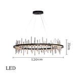 LED Stainless Steel Pendant Light Chandelier for Home Decor in Foyer, Living Room, Bedroom, Restaurant