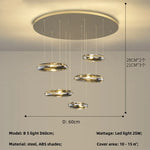 Chrome LED Ceiling Chandelier Cobblestone Pendant Lights - Modern Luxury Luminarias Fixtures