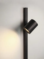 Long Strip Art Decorative Wall Lamp, Solid Wood, Black/White, Wall Mounted