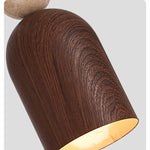 Yellow Travertine Stone LED Pendant Light: Modern Iron Fixture for Home Decor