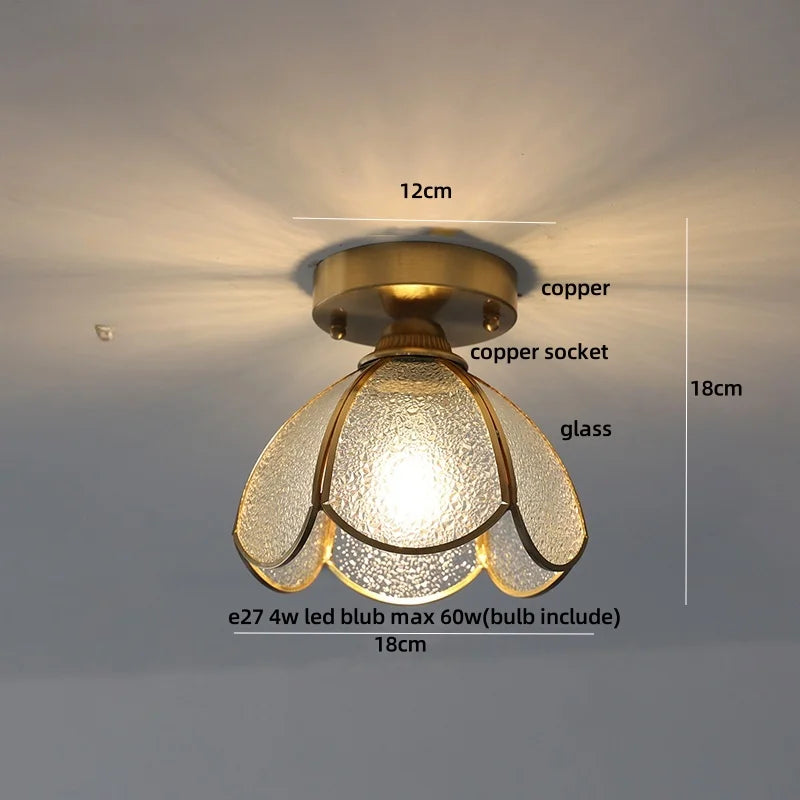 Modern Butterfly Glass Ceiling Light Fixture