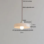 Copper White Glass LED Pendant Lamp for Modern Living Room Decor