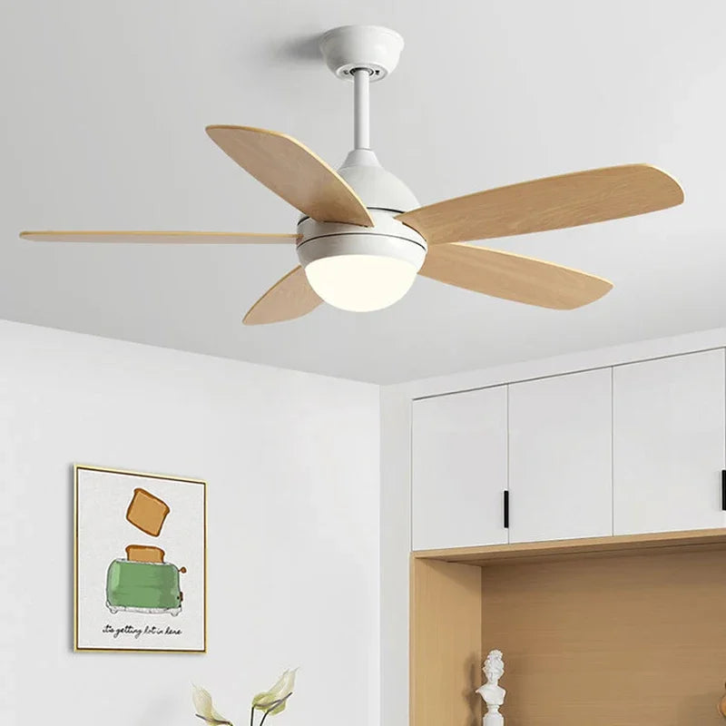 Kids Ceiling Fan with Light and Remote Control, 3-Speed, 5-Blade Helicopter Design