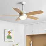 Kids Ceiling Fan with Light and Remote Control, 3-Speed, 5-Blade Helicopter Design