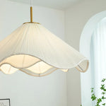 Nordic Fabric LED Chandelier Modern White E27 Pendant Lights Dining Room Art Decor