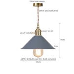 Yellow Iron Art LED Pendant Lights - Modern Nordic Style for Home Decor