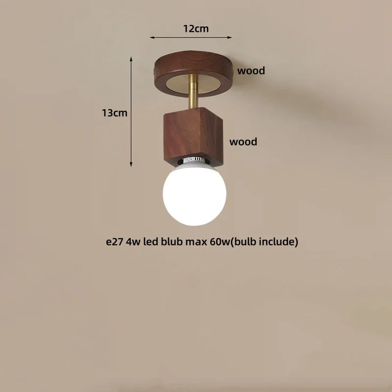 Wabi Sabi LED Ceiling Light - Modern Nordic Flush Mount Fixture for Living Room