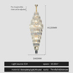 European Duplex Crystal Chandelier for Elegant Luxury Living