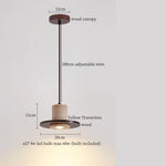 Yellow Travertine LED Pendant Lamps for Living Room Bedside Kitchen Decor