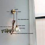 Modern Clear Glass LED Wall Light with Pull Chain for Bar, Cafe, Bathroom Mirror