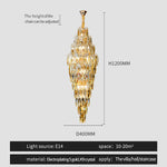 European Duplex Crystal Chandelier for Elegant Luxury Living