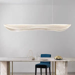 Long Curve LED Chandelier for Living Room Dining Office Decor