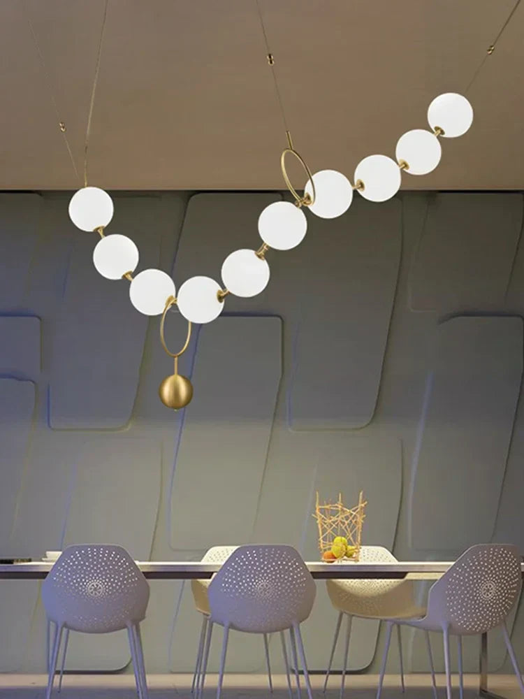 Brass Artistic Necklace Chandelier Lighting for Living Room