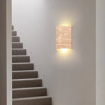 Yellow Travertine LED Wall Light Sconces for Living Room Home Decor