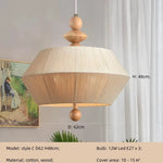 Wabi Sabi Cotton Thread Pendant Chandelier LED Ceiling Light