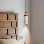 Stone Cylinder LED Pendant Lights for Dining Living Room Kitchen Cafe Loft Decor