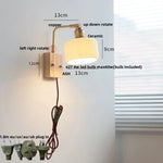 Ceramic LED Wall Sconce Rotatable Modern Vanity Light