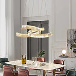 Crystal LED Pendant Lights Remote Control Dimmable Suspension Lamp