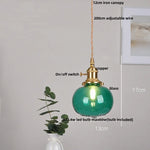Glass Globe LED Pendant Light - Adjustable Modern Nordic Hanging Fixture
