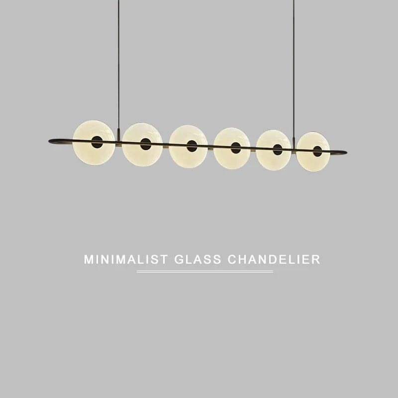 Luxury Aluminum Glass Pendant Light 2025 for Dining Room & Bar Decor.