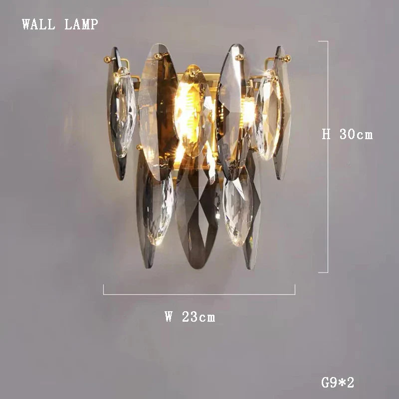 Kristal 2024 Chandelier LED Light for Dining and Living Room Decor