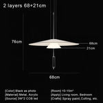 Nordic Style Led Pendant Light for Kitchen Dining Room Living Room Bedside Home Decor