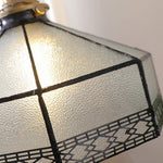 Gray Glass LED Pendant Light Fixture with Adjustable Hang Lamp