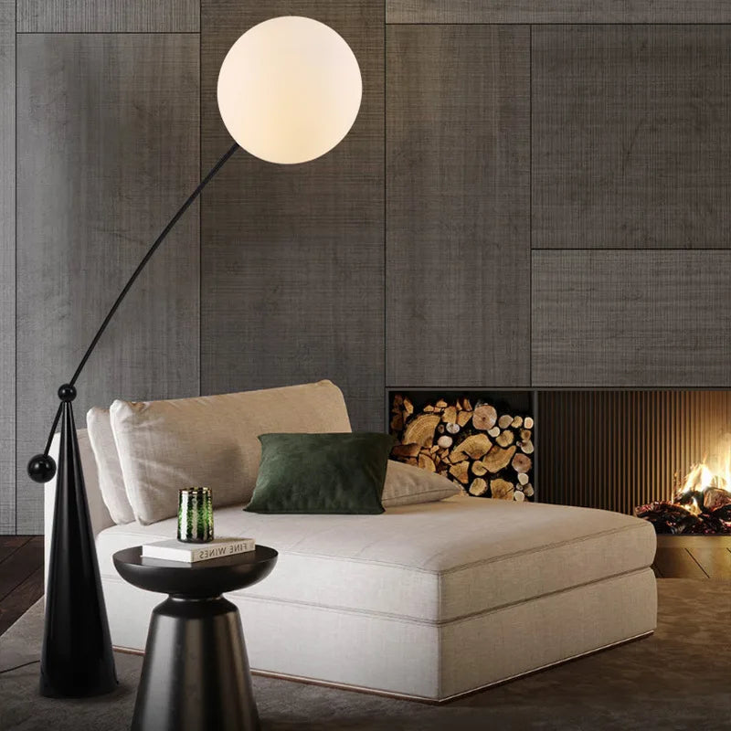 Modern Black Floor Lamp for Living Room & Bedroom Lighting