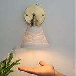 Modern LED Wall Sconce Up Down Rotate Lamp with Pull Chain Switch