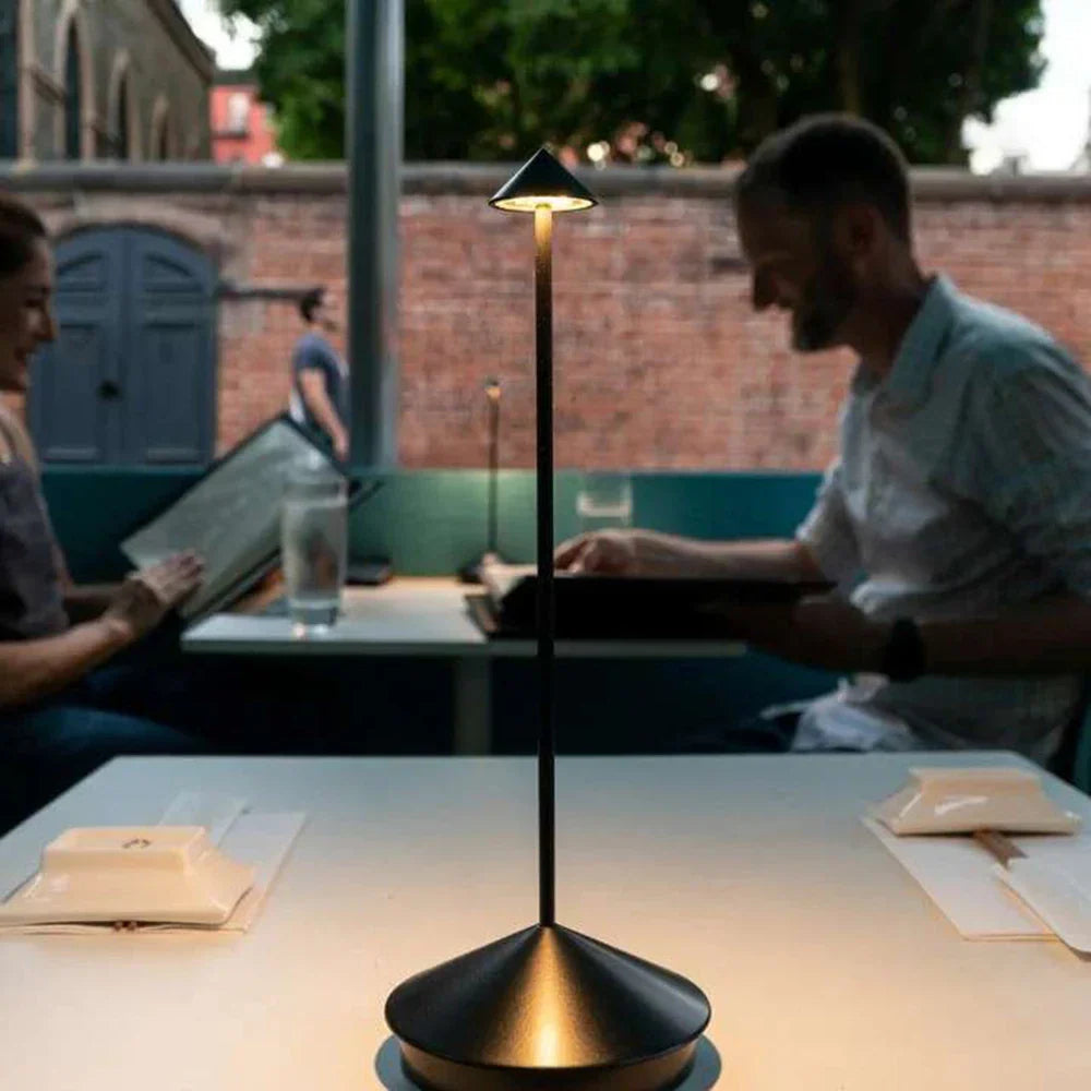 Pina Pro Rechargeable LED Touch Table Lamp for Dining, Hotel, Bar & Coffee