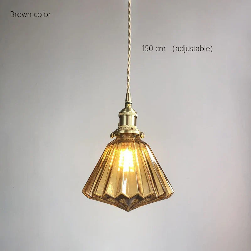 Brass Pumpkin LED Pendant Light - Japanese Style Bedroom Suspension