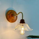 Flower Glass LED Wall Lamp, Nordic Modern Design for Bedroom, Living Room, Bathroom