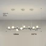 Dimmable LED Hanging Pendant Light for Living Room - Gold Silver Luminaire