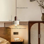 Afralia™ Yellow Travertine Wabi Sabi LED Pendant Lights for Bedroom Living Room