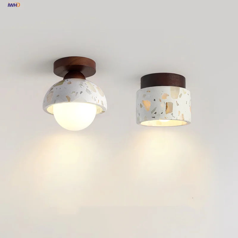 Wabi Sabi LED Ceiling Lights for Corridor, Stair, Restaurant, Terrazzo, Marble Stone & Wood
