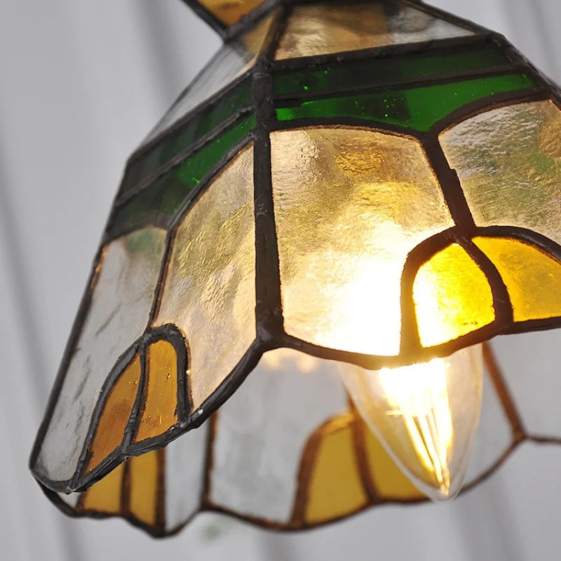 Glass Brass Pendant Lamp Adjustable Wire LED Dining Room Kitchen Bar Balcony Decor