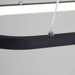 Modern Dimmable LED Pendant Lights Black White Chandelier for Dining Table Kitchen