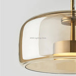 Amber Glass Chandelier Pendant Light for Living Room, Bedroom, Kitchen, and Bar