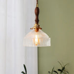 Afralia™ Nordic Glass Copper Pendant Light - LED Hanging Fixture for Bar, Loft, Bedroom, Kitchen