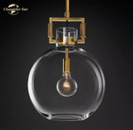 Glass Pendant Chandeliers Modern LED Hanging Lights for Living Room & Dining Room