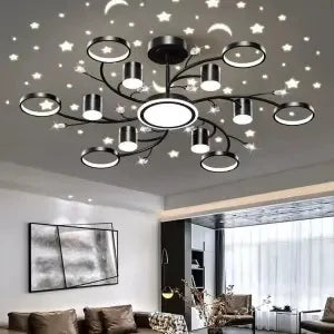 Nordic Starry Sky Dimmable LED Ceiling Chandelier for Home Decor Lighting