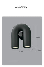 U-shaped Wall Lamp Background Beside Sconce Light Nordic Lighting Living Room Corridor